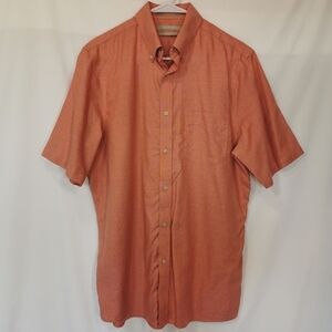 Nordstrom Regular Fit Wrinkle-Free Short Sleeve Button Down Shirt - Sz M